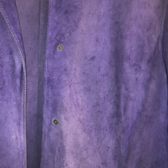 Loro Piana Suede Jacket, Purple.  Italian size 44 - Picture 13 of 16